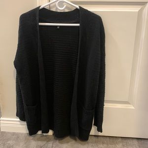 Black cardigan